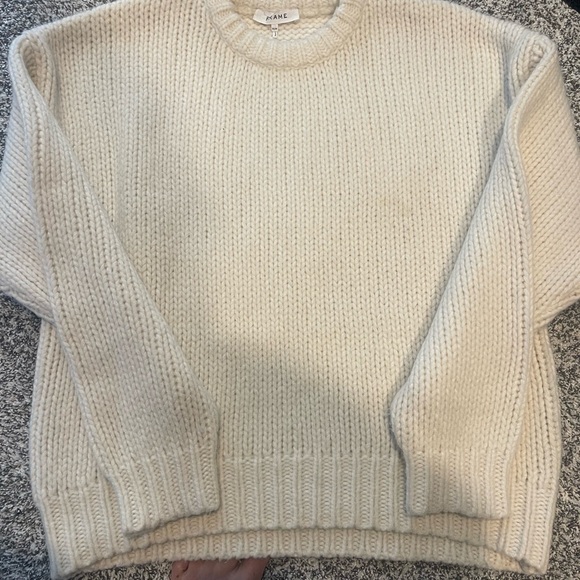 FRAME, SIZE MEDIUM, CREAM SWEATER. EXCELLENT CONDITION. - Picture 2 of 4
